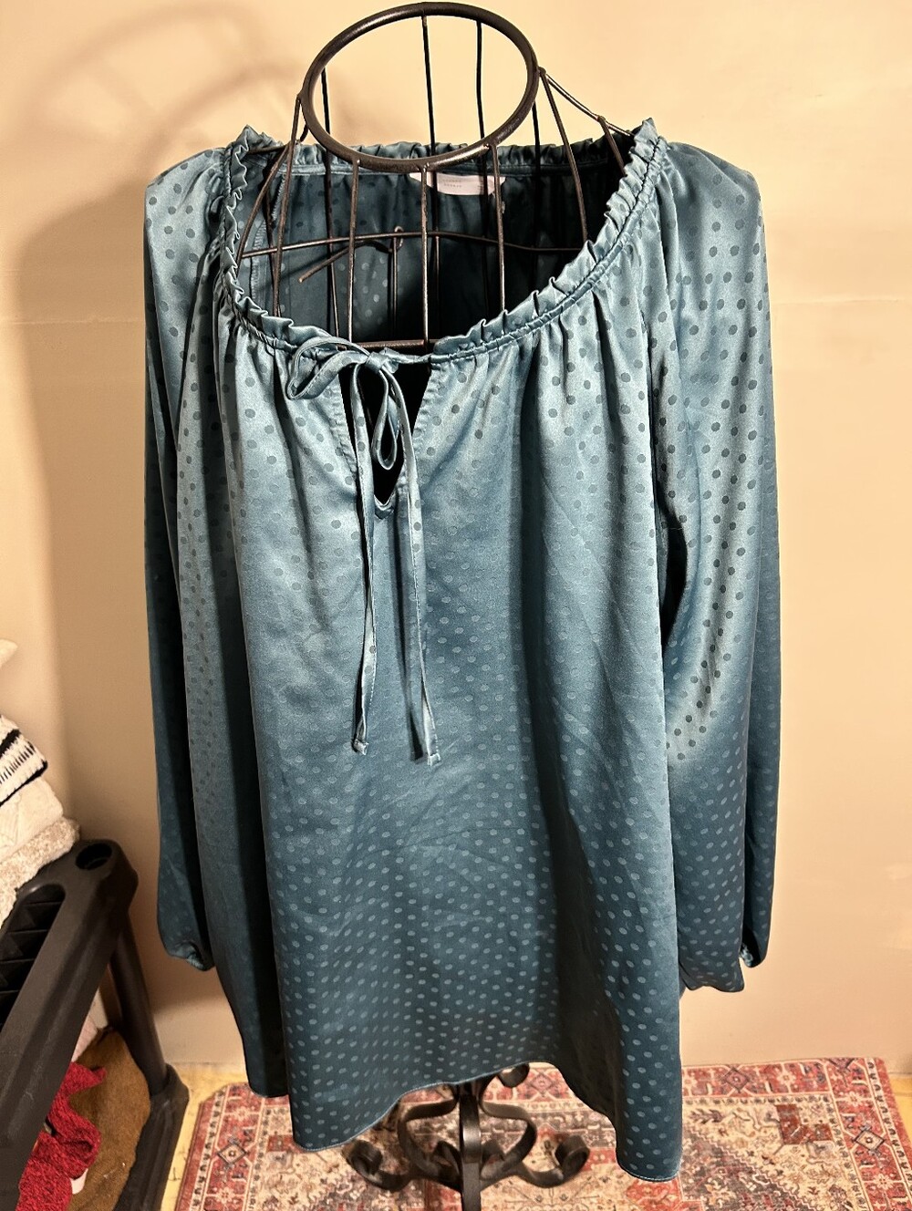 size 3x 3 x   casual dress wear shirt womens  green blouse career
